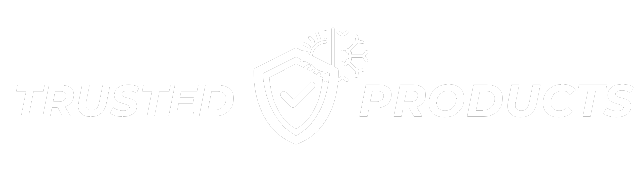 Trusted Products logo. Shield with checkmark and snowflake icon. Symbolizes quality and reliability. Trusted Products in West Chester, PA.