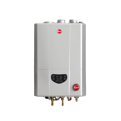 Rheem tankless water heater. Reliable hot water solutions for your home. Consider a tankless system for efficiency and space saving.